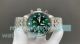 Swiss IWC Schaffhausen Pilot's Chronograph Green Dial Stainless Steel Copy Watch (2)_th.jpg